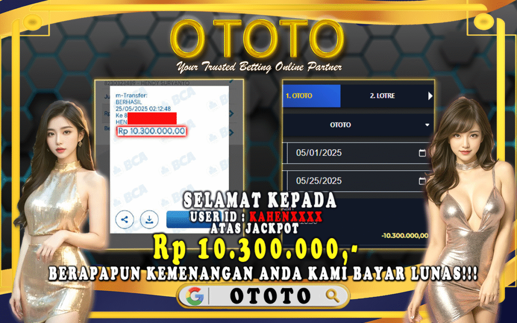 bukti bayar ototo4d
