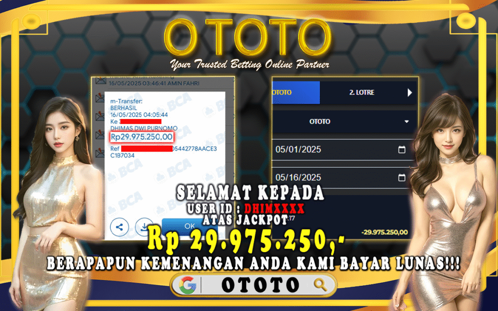 bukti bayar ototo sampai lunas