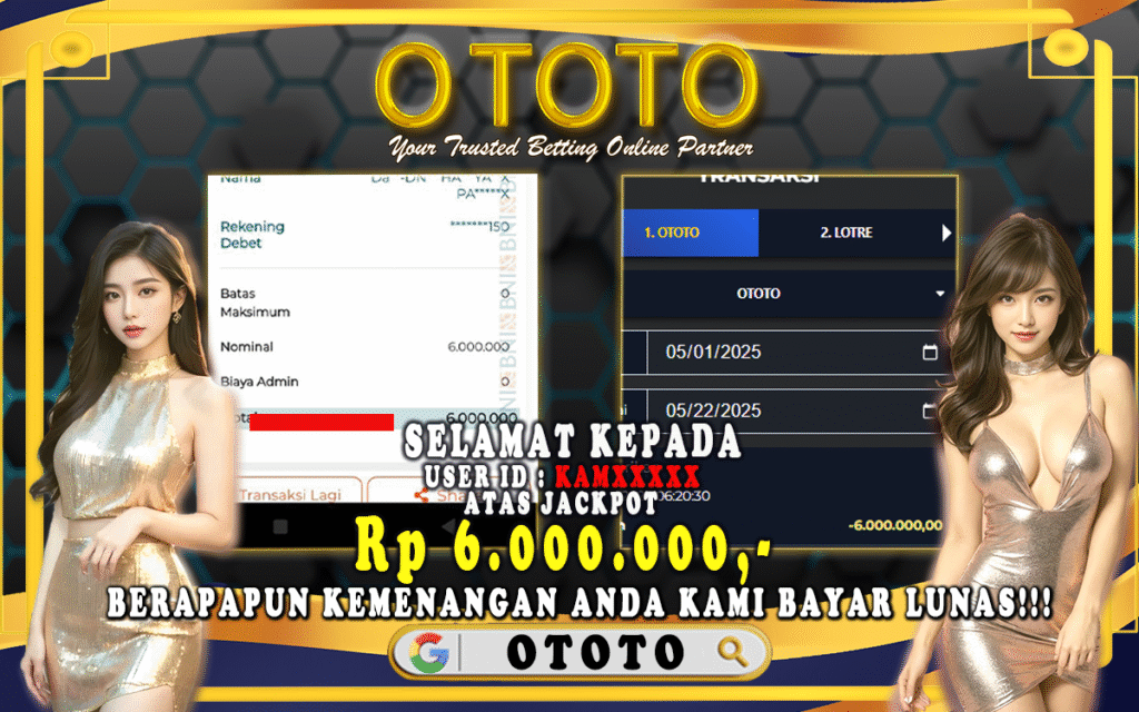 Bukti bayar lunas ototo dan ototo4d