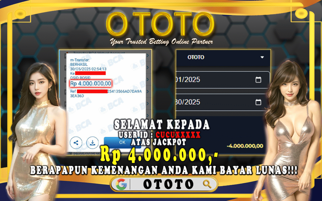 Bukti jepe OTOTO4D