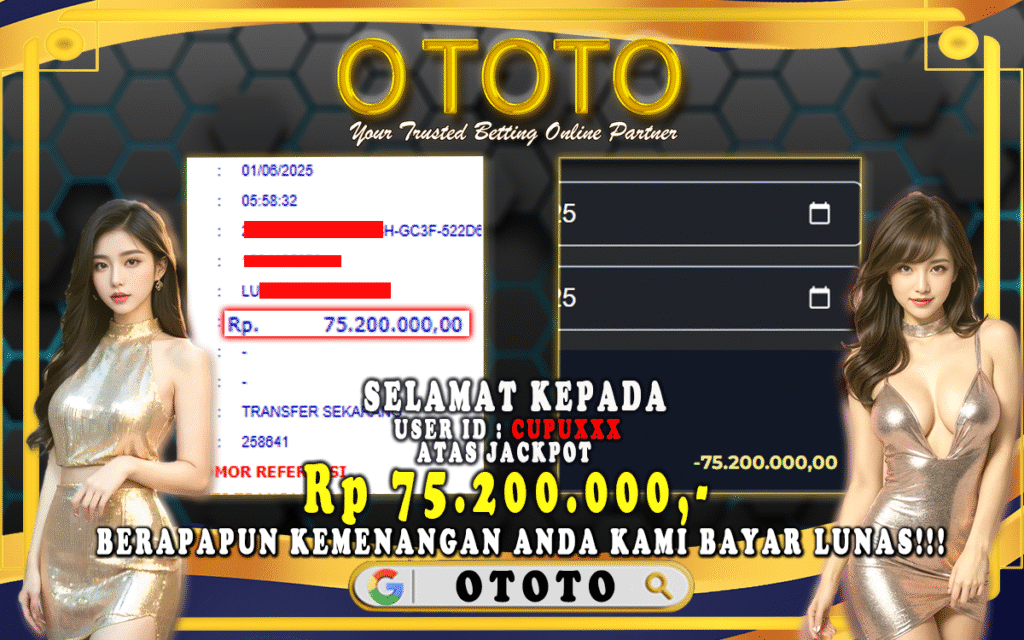 Bukti bayar situs ototo4d